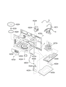 Interior Fig 1 parts for Lg Microwave/Hood Combo LMV1680WW from AppliancePartsPros.com