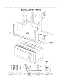 Installation Parts parts for Lg Microwave/Hood Combo LMV1680WW from AppliancePartsPros.com