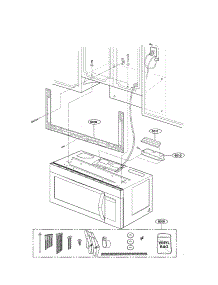 Installation Parts parts for Lg Microwave/Hood Combo LMV1683SB/00 from AppliancePartsPros.com