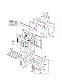 Oven Cavity Parats parts for Lg Microwave/Hood Combo LMV1683SW/00 from AppliancePartsPros.com
