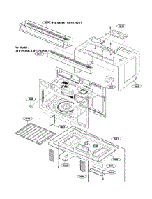 Oven Cavity Parts parts for Lg Microwave/Hood Combo LMV1762ST/01 from AppliancePartsPros.com