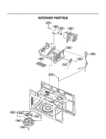 Interior Parts (Ii) parts for Lg Microwave/Hood Combo LMV1764ST/00 from AppliancePartsPros.com