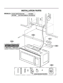 Installation Parts parts for Lg Microwave/Hood Combo LMV1764ST/00 from AppliancePartsPros.com