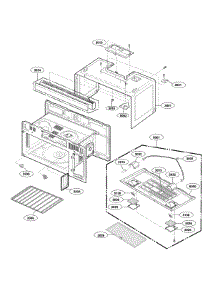 Oven Cavity Parts parts for Lg Microwave/Hood Combo LMV1813ST/02 from AppliancePartsPros.com