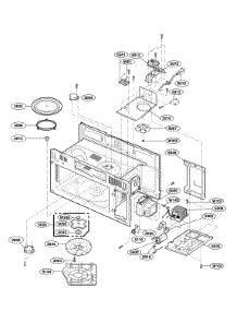 Microwave Interior Parts parts for Lg Microwave/Hood Combo LMV1813ST/02 from AppliancePartsPros.com