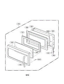 Door Parts parts for Lg Microwave/Hood Combo LMV1825SB from AppliancePartsPros.com