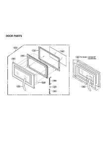Door Parts parts for Lg Microwave/Hood Combo LMV1831BD/00 from AppliancePartsPros.com