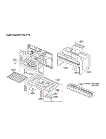 Oven Cavity Parts parts for Lg Microwave/Hood Combo LMV1831BD/00 from AppliancePartsPros.com