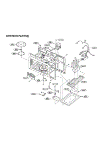 Interior Parts (I) parts for Lg Microwave/Hood Combo LMV1831BD/00 from AppliancePartsPros.com