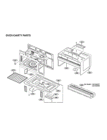 Oven Cavity Parts parts for Lg Microwave/Hood Combo LMV1831SS/00 from AppliancePartsPros.com