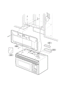 Installation Parts parts for Lg Microwave/Hood Combo LMV1915NVB from AppliancePartsPros.com