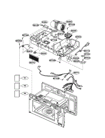 Interior (Ii) parts for Lg Microwave/Hood Combo LMV1925SB from AppliancePartsPros.com