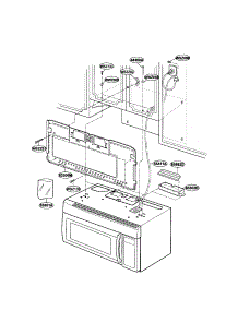 Installation parts for Lg Microwave/Hood Combo LMV1925SB from AppliancePartsPros.com