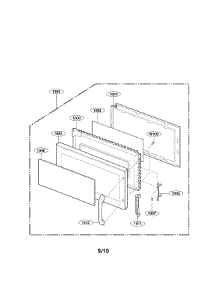 Door Parts parts for Lg Microwave/Hood Combo LMV1925SBQ from AppliancePartsPros.com