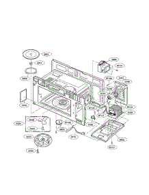 Interior Parts 1 parts for Lg Microwave/Hood Combo LMV1925SW from AppliancePartsPros.com