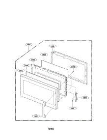 Door Parts parts for Lg Microwave/Hood Combo LMV1976ST from AppliancePartsPros.com