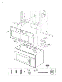Installation Parts parts for Lg Microwave/Hood Combo LMV1976ST from AppliancePartsPros.com