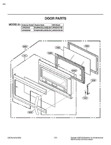 Door Parts parts for Lg Microwave/Hood Combo LMV2031SS/00 from AppliancePartsPros.com