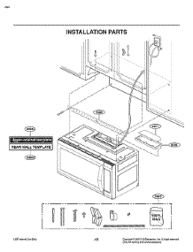 Installation Parts parts for Lg Microwave/Hood Combo LMV2031SS/00 from AppliancePartsPros.com