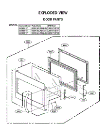 Door Parts parts for Lg Microwave/Hood Combo LMVH1711BD/00 from AppliancePartsPros.com