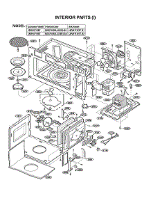 Interior Parts (I) parts for Lg Microwave/Hood Combo LMVH1711BD/00 from AppliancePartsPros.com