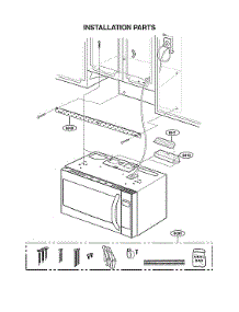 Installation Parts parts for Lg Microwave/Hood Combo LMVH1711BD/00 from AppliancePartsPros.com