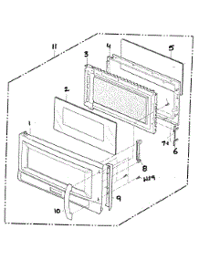 Door Parts parts for Lg Microwave/Hood Combo LMVM1935SBQ from AppliancePartsPros.com