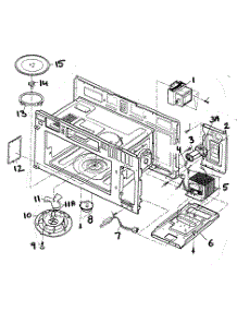 Interior Parts 1 parts for Lg Microwave/Hood Combo LMVM1935SBQ from AppliancePartsPros.com