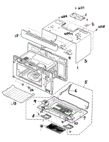 Oven Cavity Parts parts for Lg Microwave/Hood Combo LMVM1935T from AppliancePartsPros.com