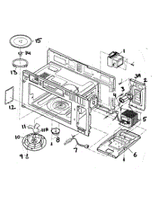 Interior Parts 1 parts for Lg Microwave/Hood Combo LMVM1935T from AppliancePartsPros.com