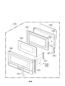 Door Parts parts for Lg Microwave/Hood Combo LMVM1945SBQ from AppliancePartsPros.com