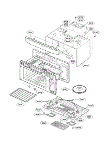 Oven Cavity Parts parts for Lg Microwave/Hood Combo LMVM1945SBQ from AppliancePartsPros.com