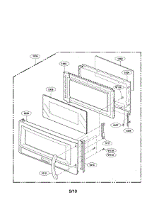 Door Parts parts for Lg Microwave/Hood Combo LMVM1945SW from AppliancePartsPros.com