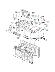 Interior Parts (Ii) parts for Lg Microwave/Hood Combo LMVM1945SW from AppliancePartsPros.com