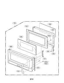 Door Parts parts for Lg Microwave/Hood Combo LMVM1945T from AppliancePartsPros.com
