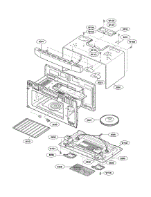 Oven Cavity Parts parts for Lg Microwave/Hood Combo LMVM1955SB from AppliancePartsPros.com