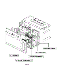 Microwave Parts parts for Lg Microwave/Hood Combo LMVM2033BD/00 from AppliancePartsPros.com