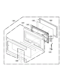 Door Parts parts for Lg Microwave/Hood Combo LMVM2033BD/00 from AppliancePartsPros.com