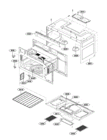 Oven Cavity Parts parts for Lg Microwave/Hood Combo LMVM2033BD/00 from AppliancePartsPros.com
