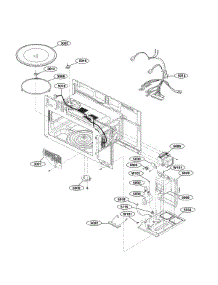 Interior Parts (I) parts for Lg Microwave/Hood Combo LMVM2033BD/00 from AppliancePartsPros.com