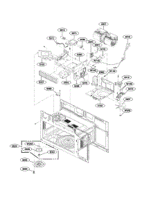 Interior Parts (Ii) parts for Lg Microwave/Hood Combo LMVM2033BD/00 from AppliancePartsPros.com
