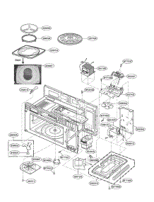 Interior Parts I parts for Lg Microwave/Hood Combo LMVM2075SW from AppliancePartsPros.com