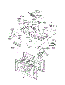 Interior Parts Ii parts for Lg Microwave/Hood Combo LMVM2075SW from AppliancePartsPros.com