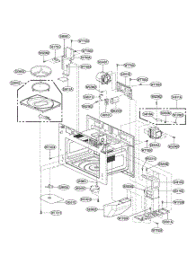 Interior Figure 1 parts for Lg Microwave/Hood Combo LMVM2277ST from AppliancePartsPros.com