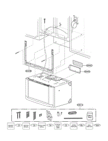 Installation Parts parts for Lg Microwave/Hood Combo LMVM2277ST from AppliancePartsPros.com