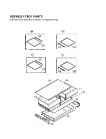 Refrigerator Parts parts for Lg Bottom-Mount Refrigerator LMWS27626S/00 from AppliancePartsPros.com