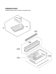 Freezer Parts parts for Lg Bottom-Mount Refrigerator LMWS27626S/00 from AppliancePartsPros.com