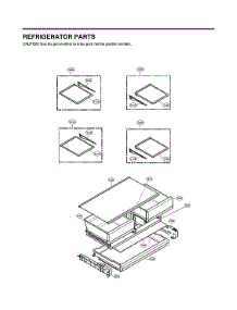 Refrigerator Parts parts for Lg Bottom-Mount Refrigerator LMWS27626S/04 from AppliancePartsPros.com