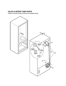 Valve & Water Tube Parts parts for Lg Bottom-Mount Refrigerator LMX21986ST/03 from AppliancePartsPros.com