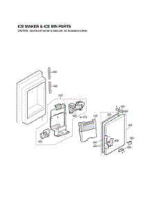 Ice Maker & Ice Bin Parts parts for Lg Bottom-Mount Refrigerator LMX21986ST/03 from AppliancePartsPros.com